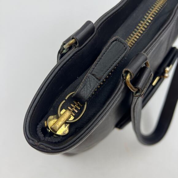 Vintage Coach Skinny Tote 9546 Brown Leather Handbag Purse - Picture 9 of 12